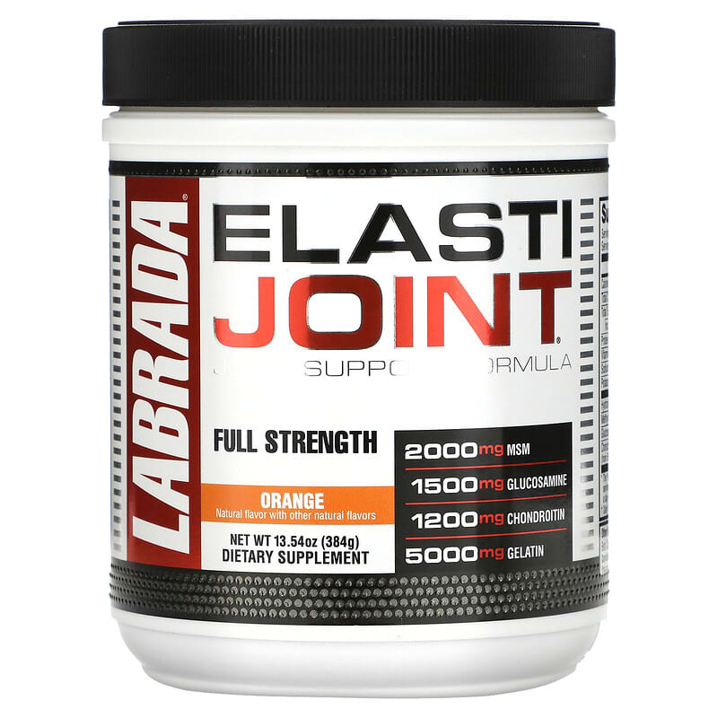 Labrada Nutrition ElastiJoint Joint Support Formula Orange  13.54 oz (384 g) 710779361034