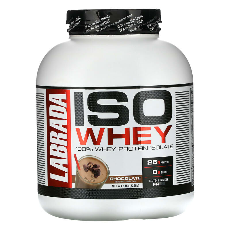 Labrada Nutrition ISO Whey 100% Whey Protein Isolate Chocolate 5 lb (2268 g) 710779112995