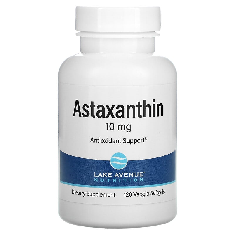 Lake Avenue Nutrition Astaxanthin 10 mg 120 Veggie Softgels 898220015405