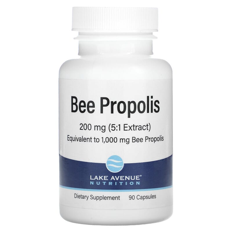 Lake Avenue Nutrition Bee Propolis 1,000 mg 90 Veggie Capsules 898220016938