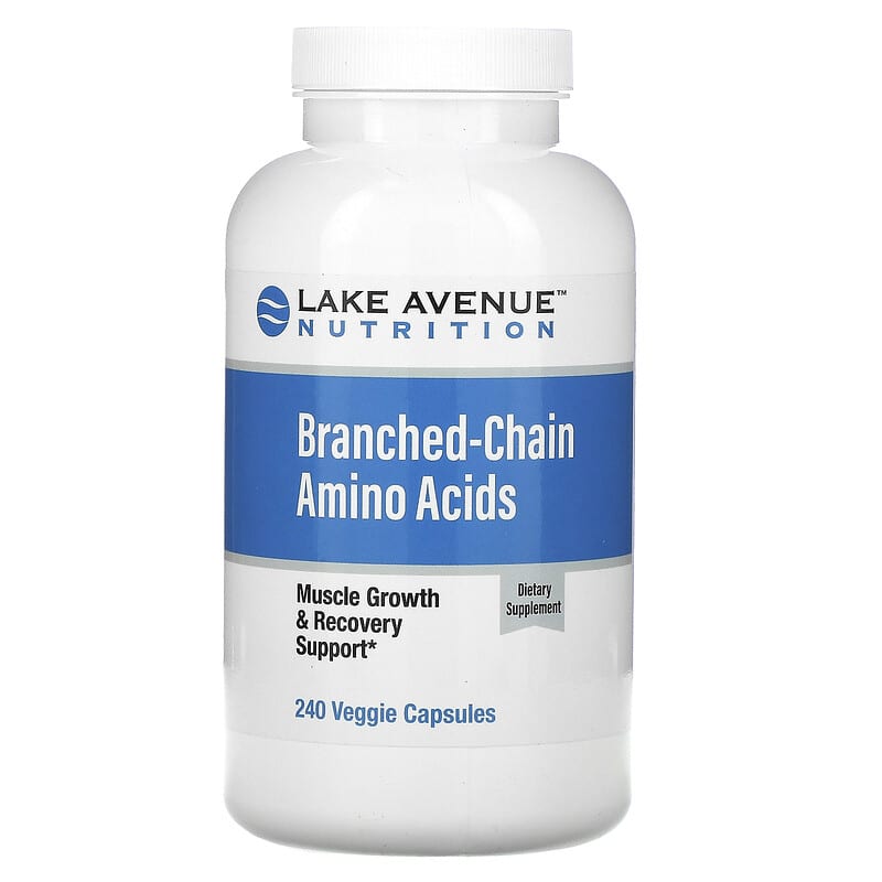Lake Avenue Nutrition Branched-Chain Amino Acids 240 Veggie Capsules 898220015122