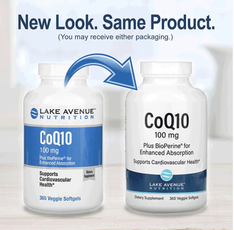 Lake Avenue Nutrition, CoQ10 Plus Bioperine, 100 mg, 365 Veggie Softgels 898220017799