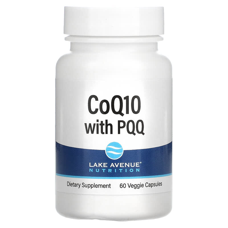 Lake Avenue Nutrition CoQ10 with PQQ 100 mg 60 Veggie Capsules 898220014507