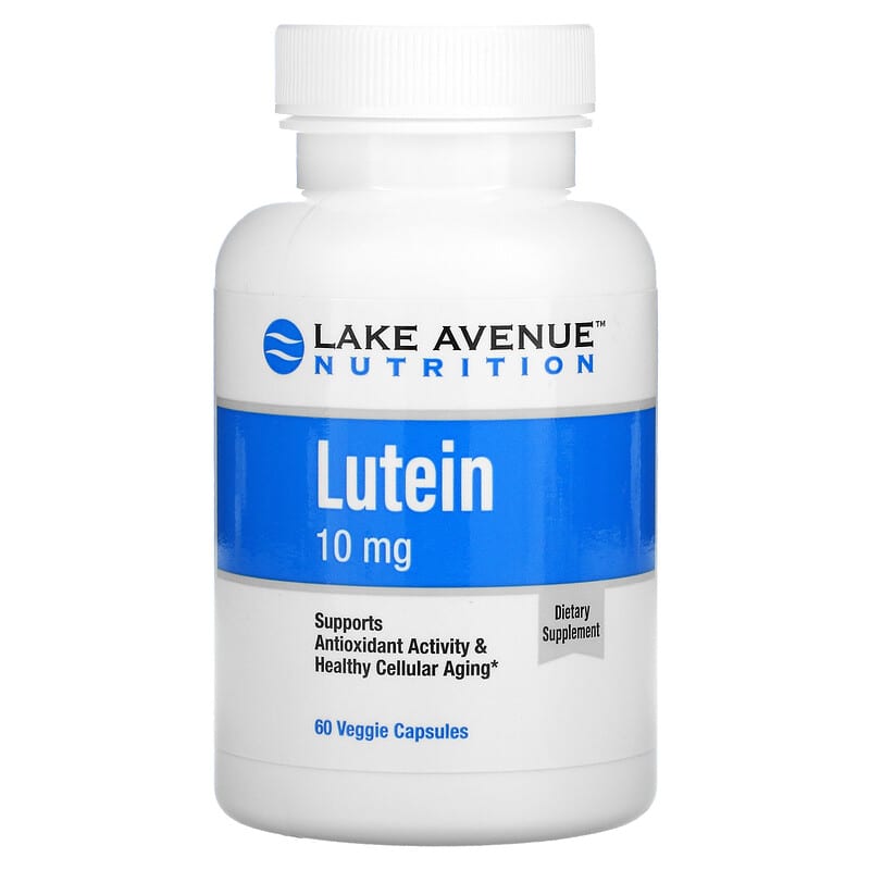 Lake Avenue Nutrition Lutein 10 mg 60 Veggie Capsules 898220017096