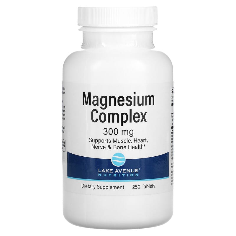 Lake Avenue Nutrition Magnesium Complex 300 mg 250 Tablets 898220016600