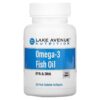 Lake Avenue Nutrition Omega-3 Fish Oil 1250 mg 30 Fish Gelatin Softgels 898220018611