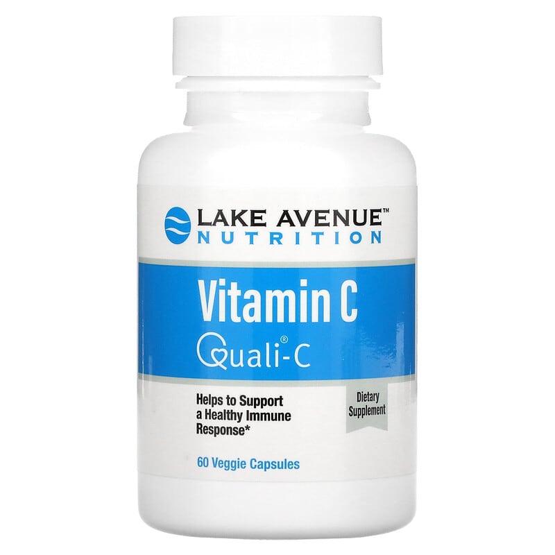 Lake Avenue Nutrition Vitamin C Quali-C 1,000 mg 60 Veggie Capsules 898220014095