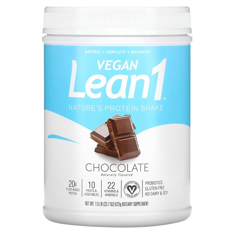 Lean1 Nature's Protein Shake Chocolate 1.5 lb (672 g) 810033014123