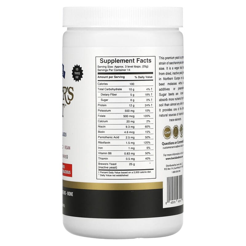 Lewis Labs, Brewer's Yeast , 12.35 oz (350 g) 42515435199