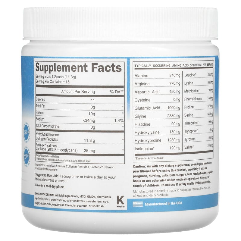 Lewis Labs, Collagen + Proteox, Unflavored, 6 oz (170 g) 42515000038
