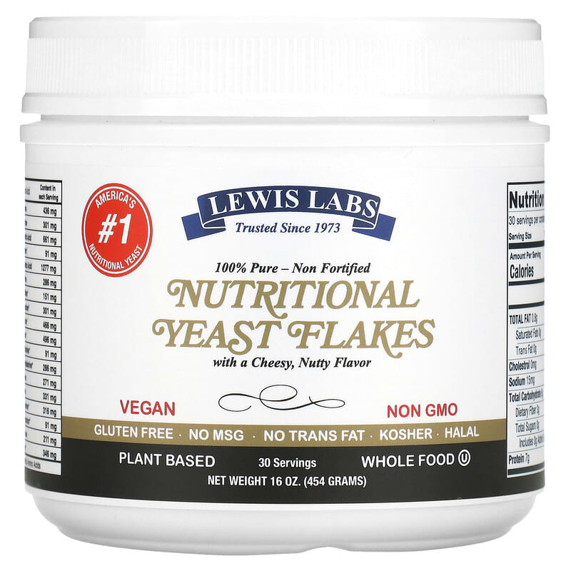 Lewis Labs Nutritional Yeast Flakes 16 oz (454 g) 42515020180