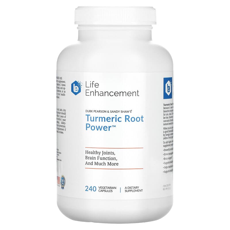 Life Enhancement Turmeric Root Power 240 Vegetarian Capsules 603902103253