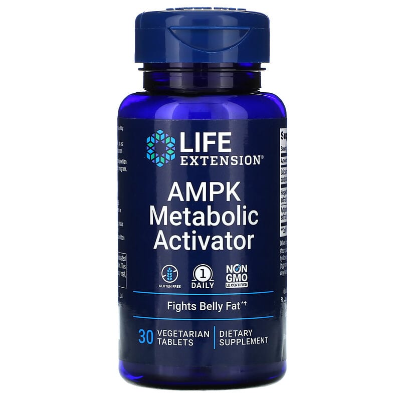 Life Extension AMPK Metabolic Activator 30 Vegetarian Tablets 737870220732
