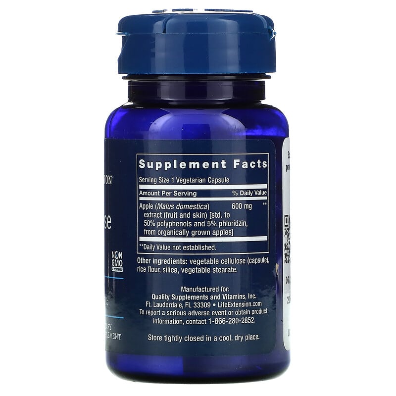 Life Extension, AppleWise, 600 mg, 30 Vegetarian Capsules 737870162506
