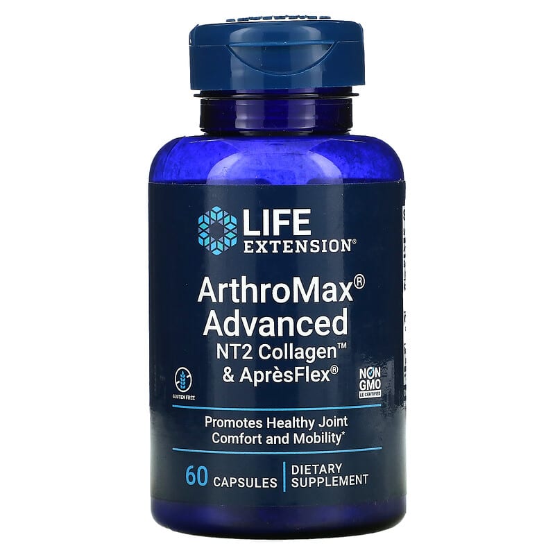 Life Extension ArthroMax Advanced NT2 Collagen & ApresFlex 60 Capsules 737870223863