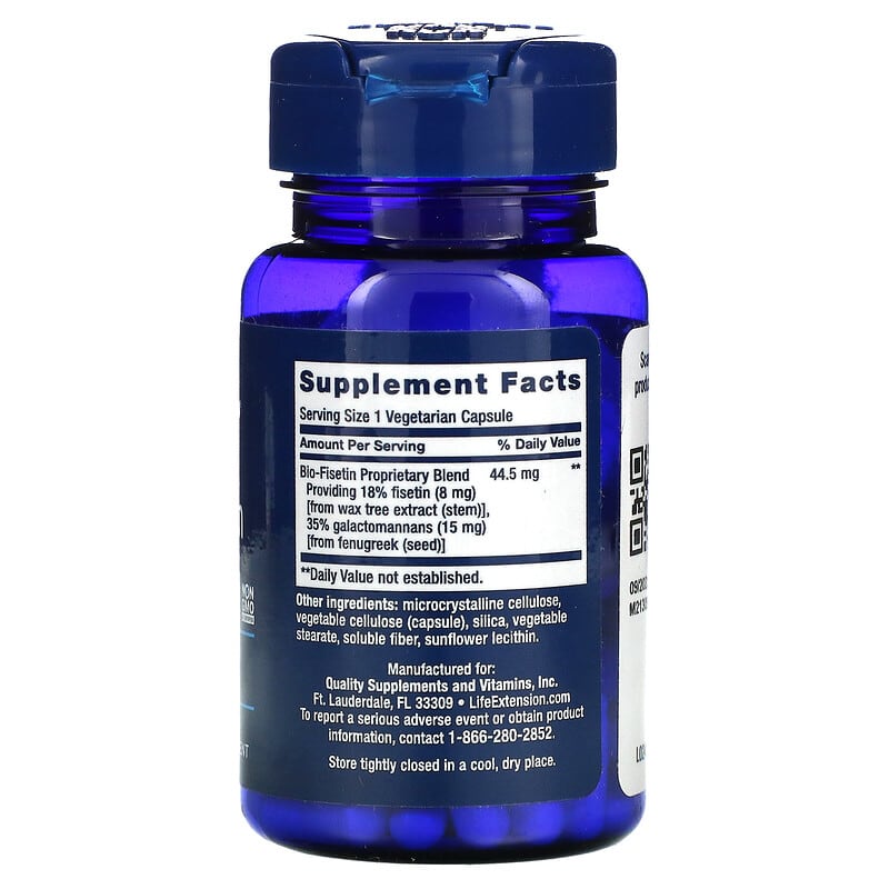 Life Extension, Bio- Fisetin, 30 Vegetarian Capsules 737870241430