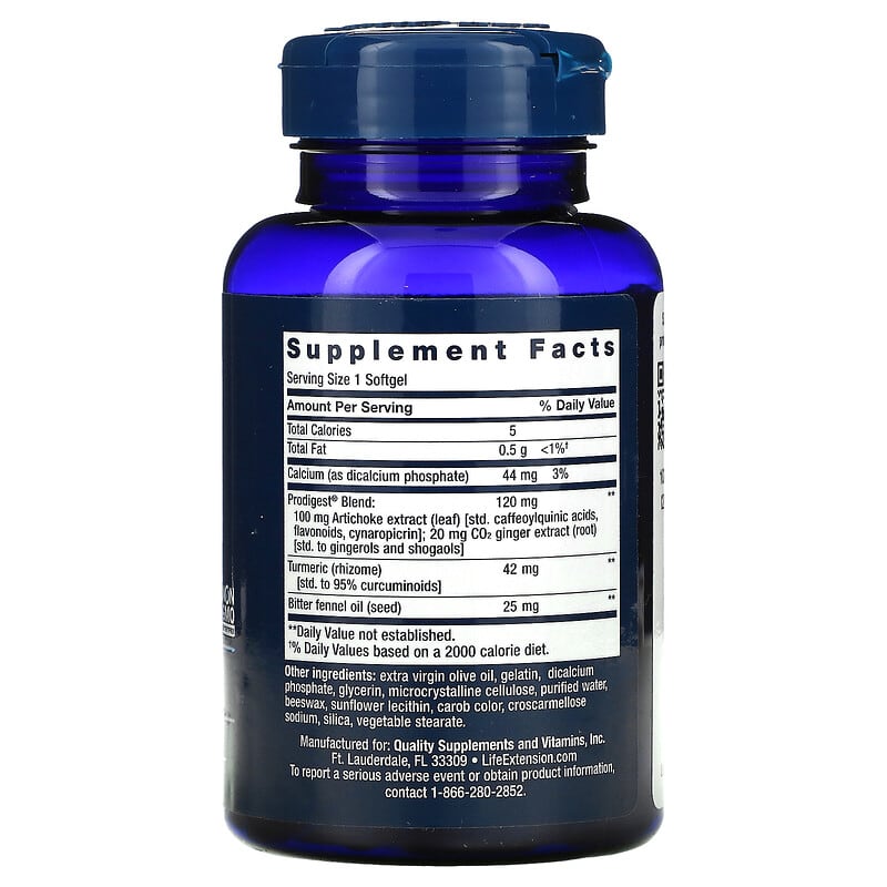 Life Extension, Bloat Relief, 60 Softgels 737870241263