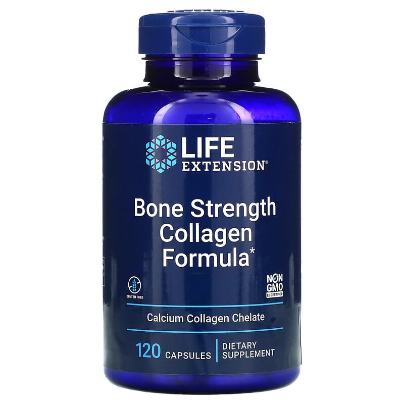 Life Extension Bone Strength Collagen Formula 120 Capsules 737870172512