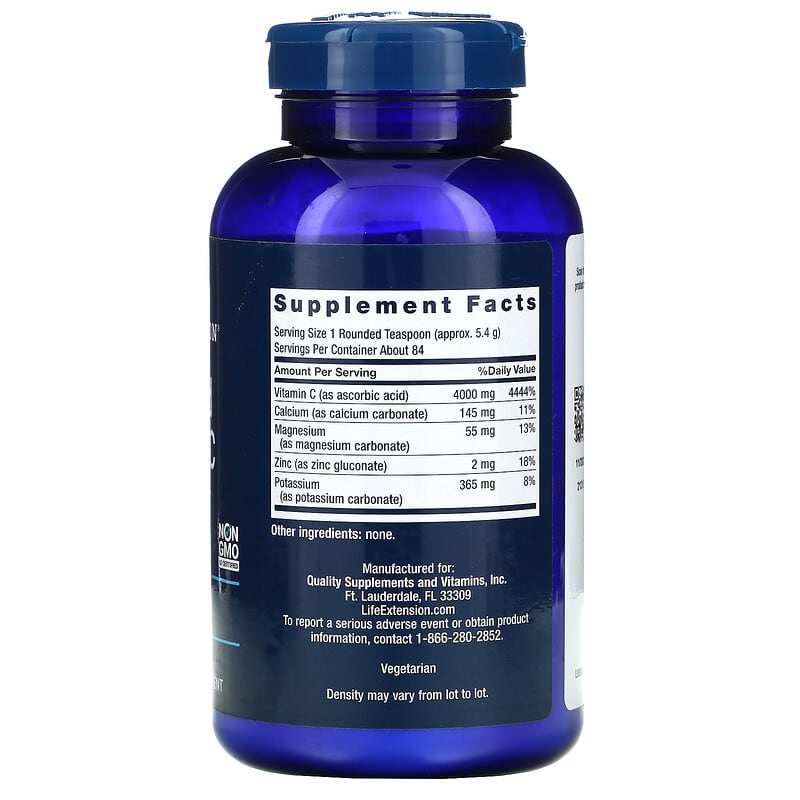 Life Extension, Buffered Vitamin C Powder, 16 oz (454 g) 737870084457