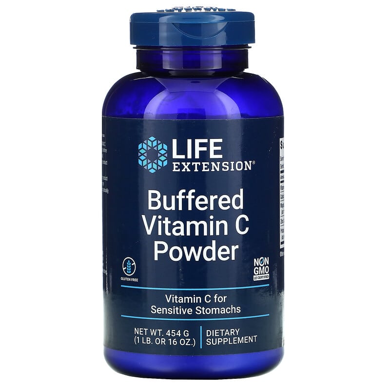 Life Extension Buffered Vitamin C Powder 16 oz (454 g) 737870084457