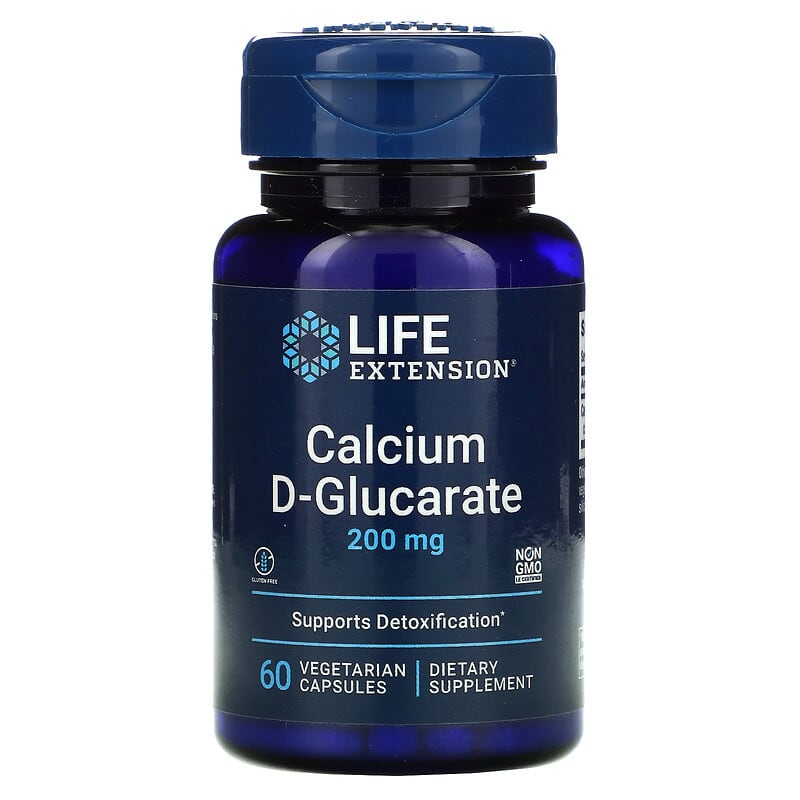 Life Extension Calcium D-Glucarate 200 mg 60 Vegetable Capsules 737870165163