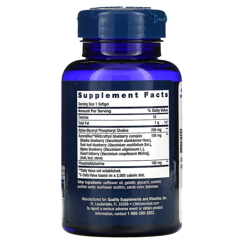 Life Extension, Cognitex Basics, 30 Softgels 737870232131