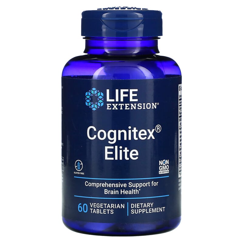 Life Extension Cognitex Elite 60 Vegetarian Tablets 737870239666