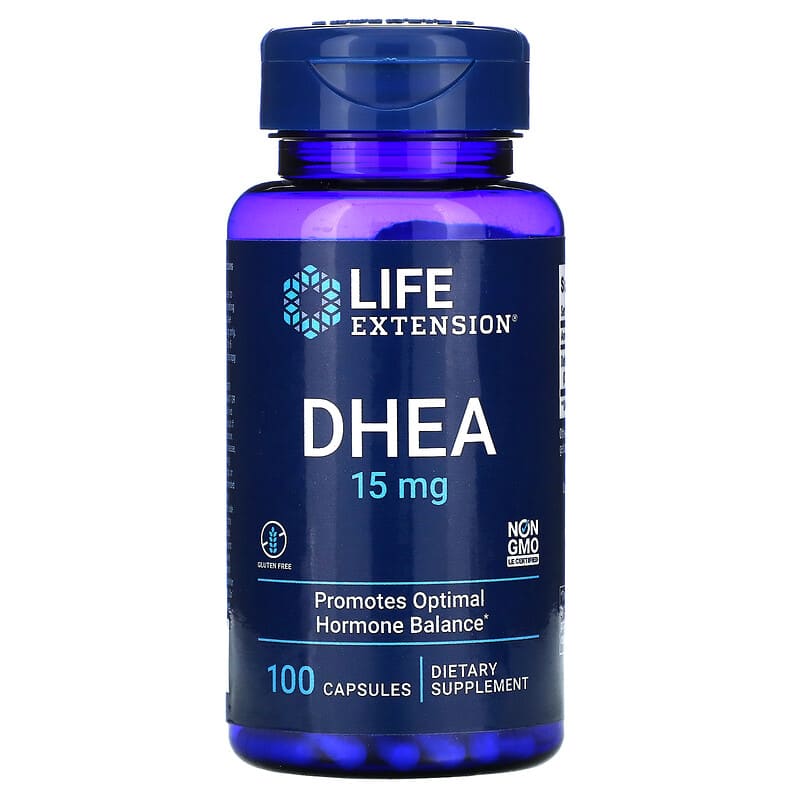 Life Extension DHEA 15 mg 100 Capsules 737870454106