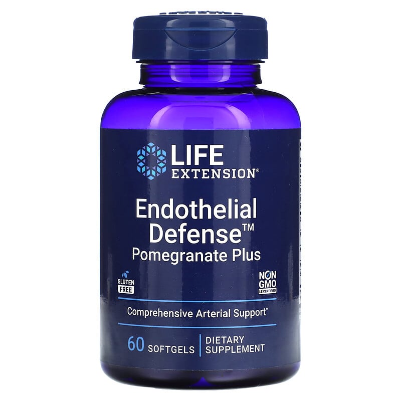 Life Extension Endothelial Defense Pomegranate Plus 60 Softgels 737870249764