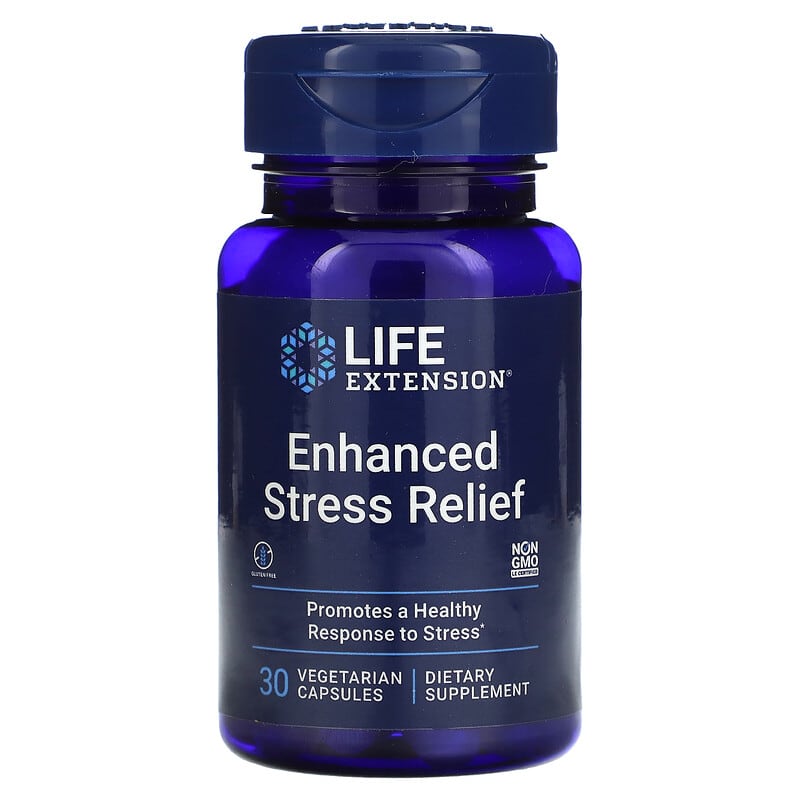 Life Extension Enhanced Stress Relief 30 Vegetarian Capsules 737870987031