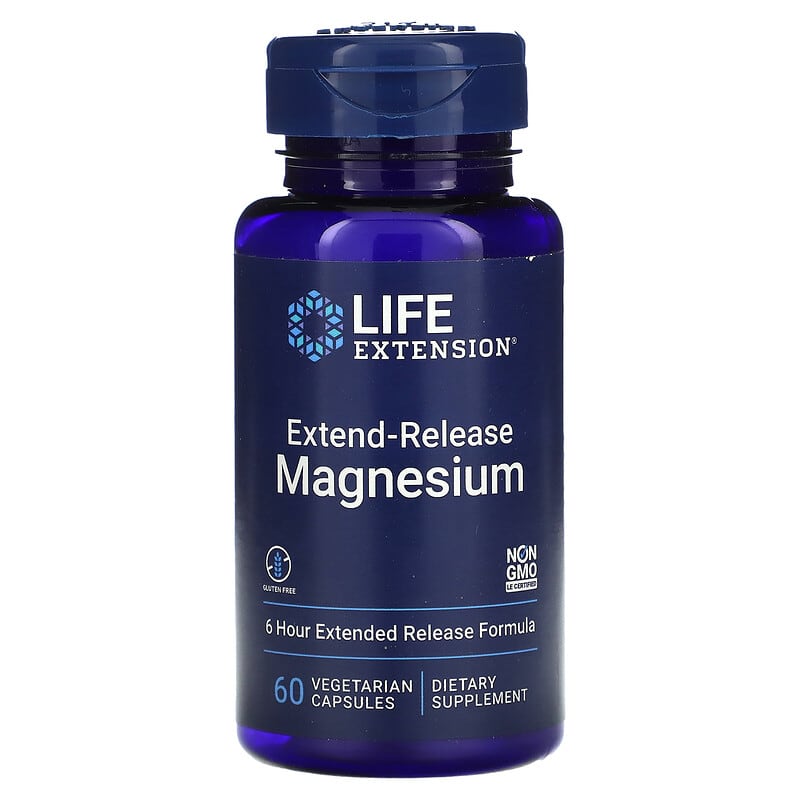 Life Extension Extend-Release Magnesium 60 Vegetarian Capsules 737870210764