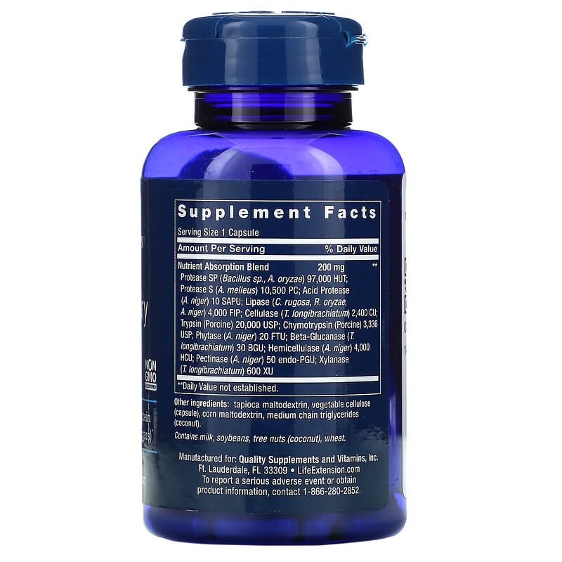 Life Extension, Extraordinary Enzymes, 60 Capsules 737870170662