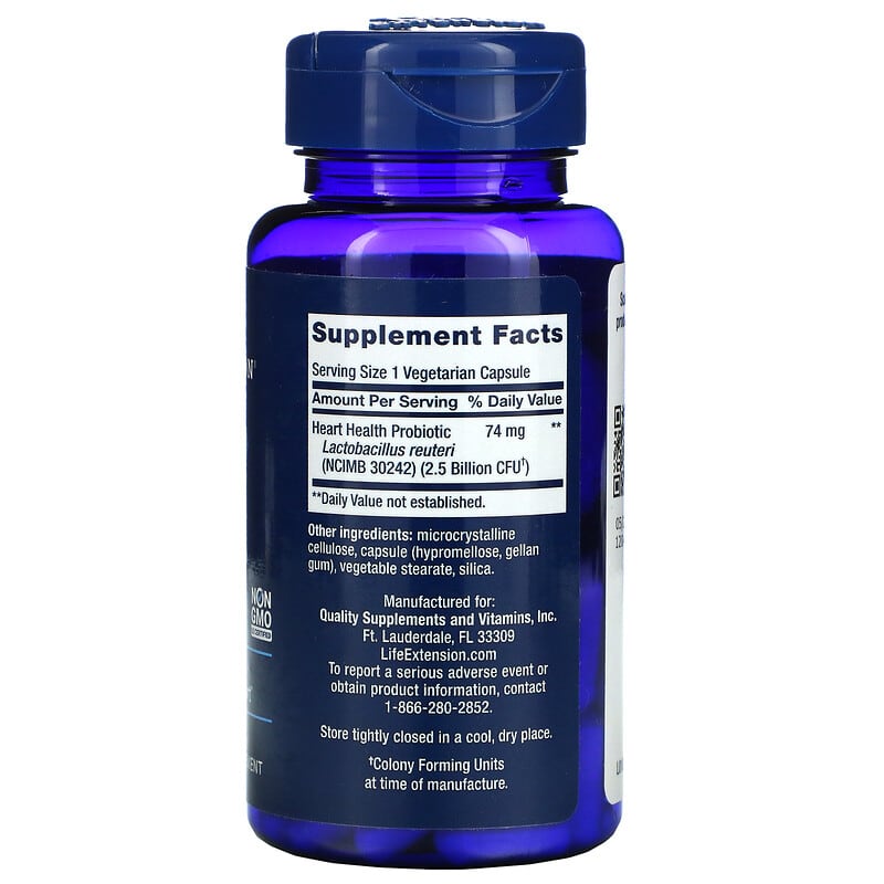 Life Extension, FLORASSIST Heart Health, 60 Vegetarian Capsules 737870182160
