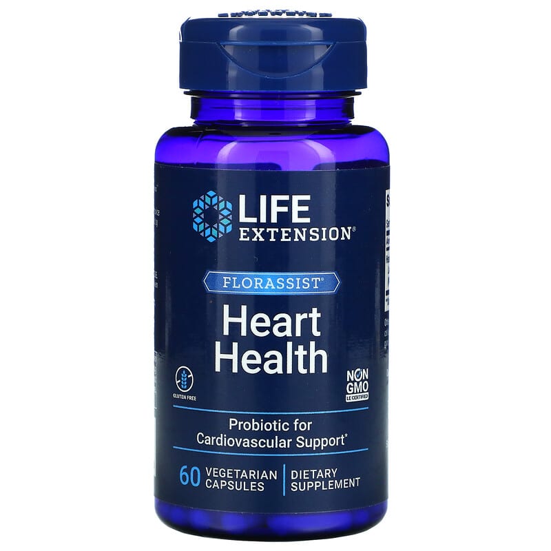 Life Extension FLORASSIST Heart Health 60 Vegetarian Capsules 737870182160