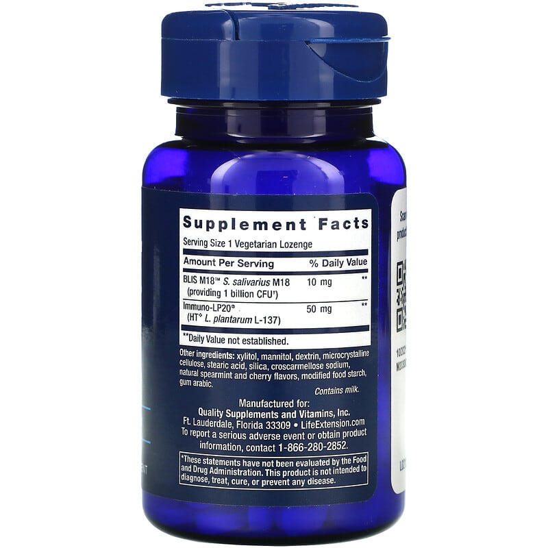 Life Extension, FLORASSIST Oral Hygiene, 30 Vegetarian Lozenges 737870212034