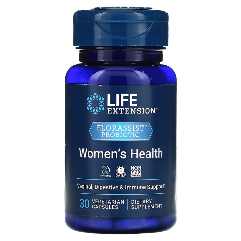 Life Extension FLORASSIST Probiotic Women's Health 30 Vegetarian Capsules 737870250531