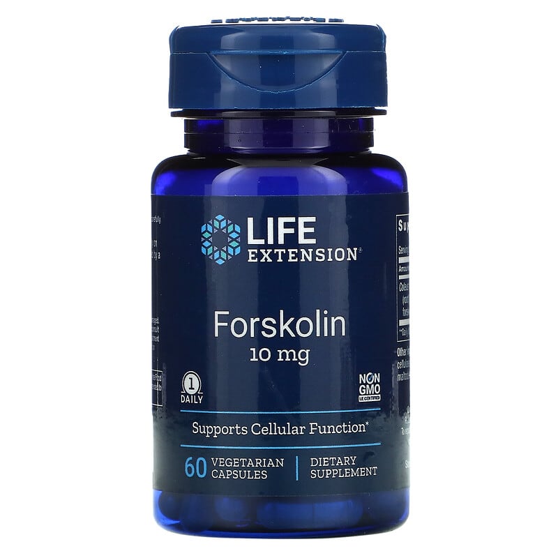 Life Extension Forskolin 10 mg 60 Vegetarian Capsules 737870154464