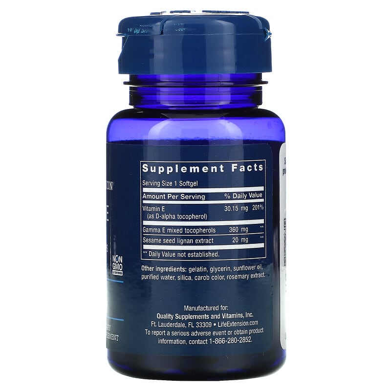 Life Extension, Gamma E Mixed Tocopherols, 60 Softgels 737870207566