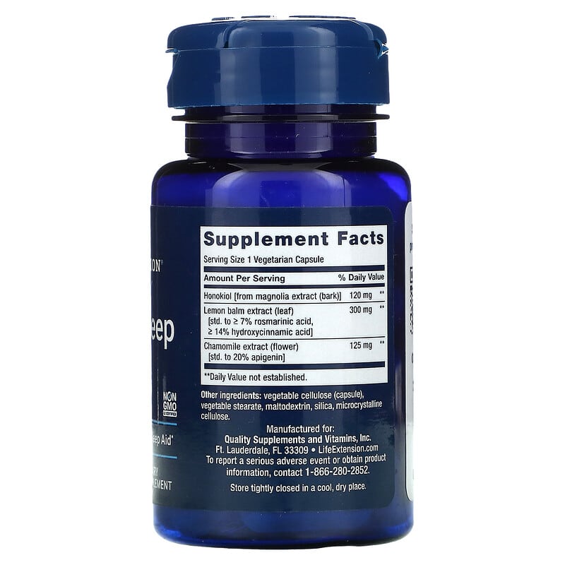 Life Extension, Herbal Sleep PM, 30 Vegetarian Capsules 737870230830