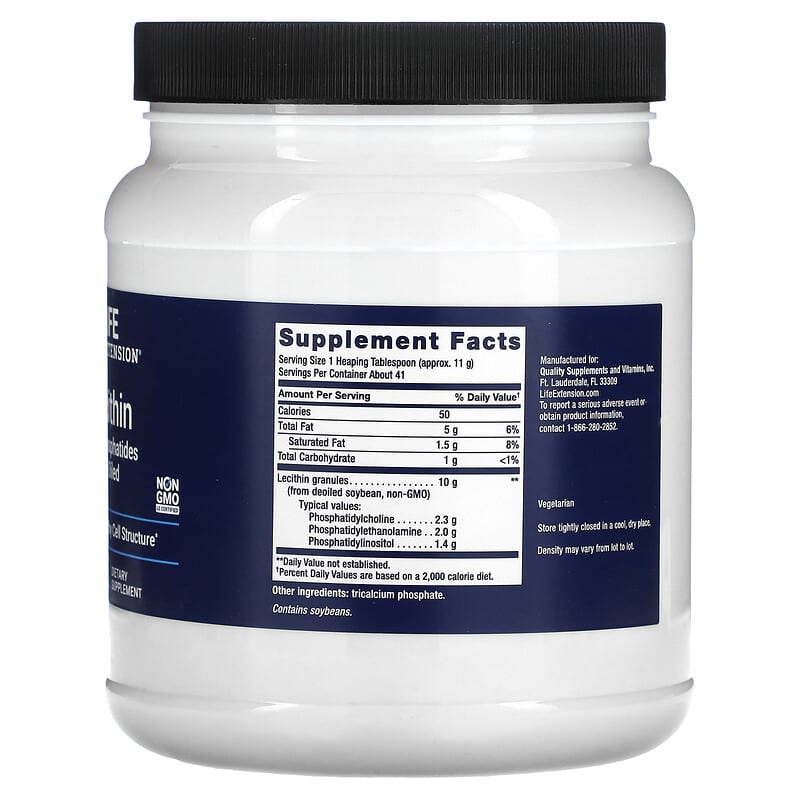 Life Extension, Lecithin, 16 oz (454 g) 737870020165