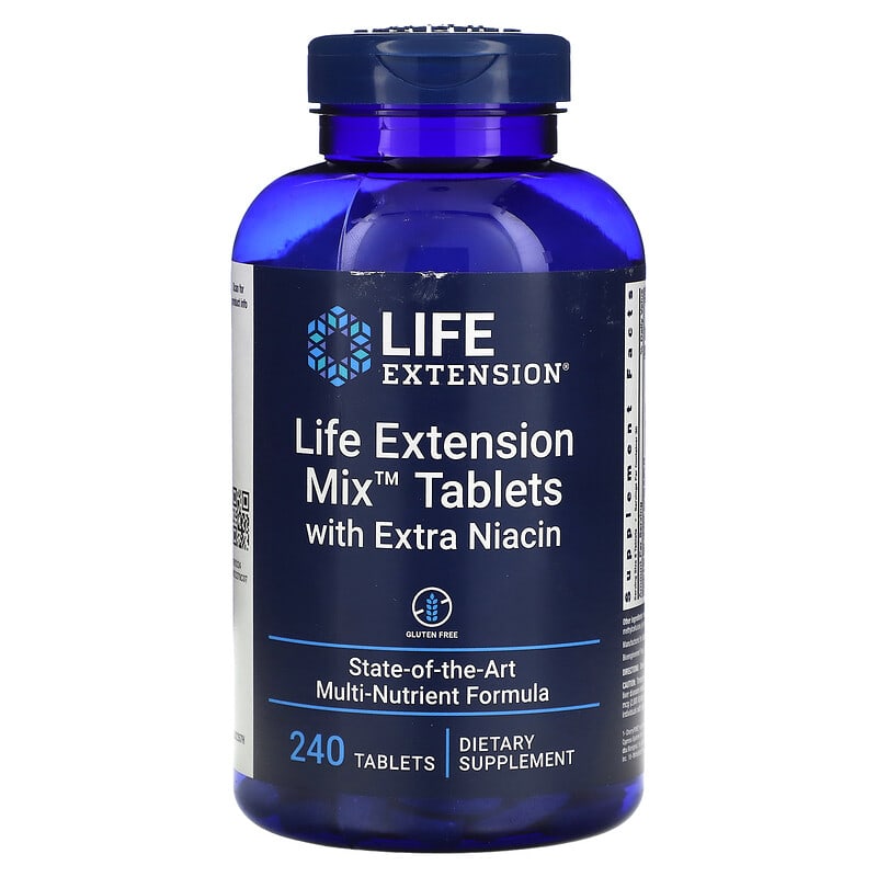 Life Extension Life Extension Mix Tablets with Extra Niacin 240 Tablets 737870235729