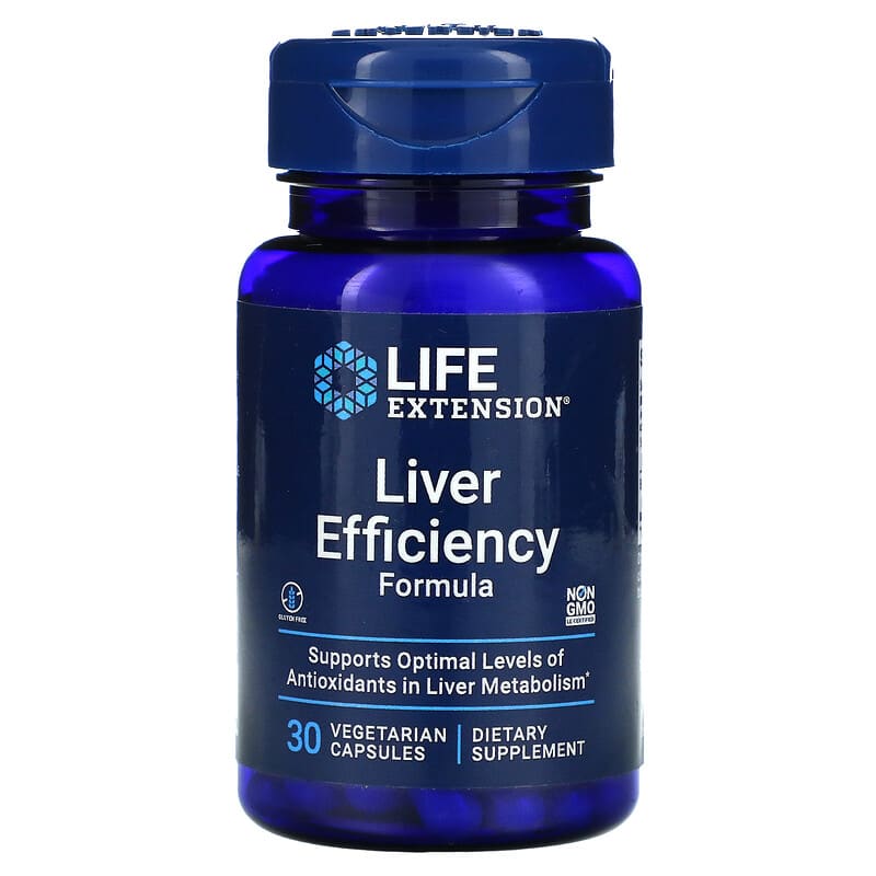 Life Extension Liver Efficiency Formula 30 Vegetarian Capsules 737870160830