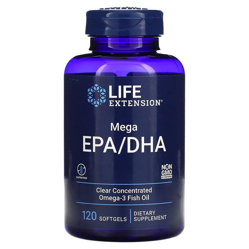 Life Extension Mega EPA/DHA 120 Softgels 737870193715