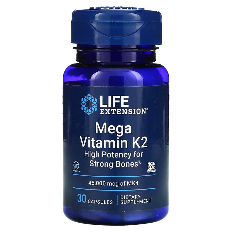 Life Extension Mega Vitamin K2 30 Capsules 737870241737