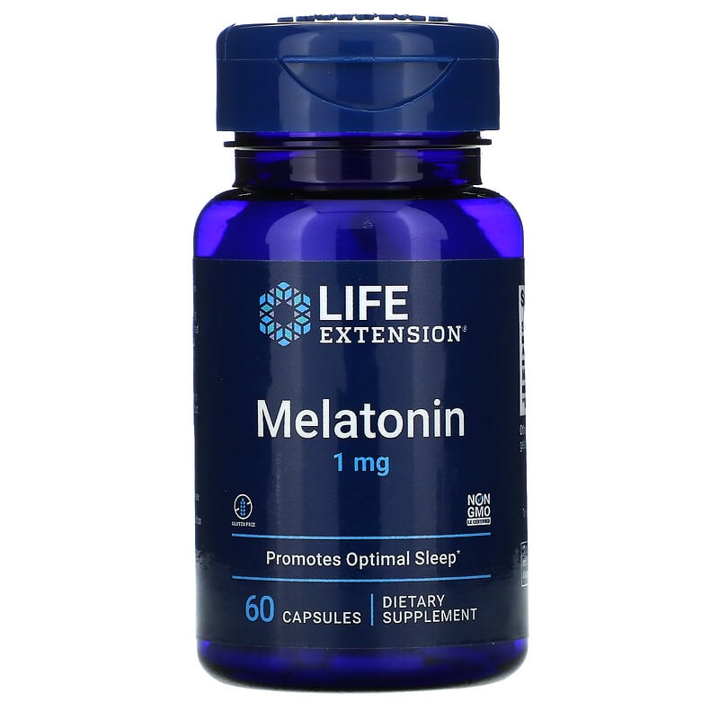 Life Extension Melatonin 1 mg 60 Capsules 737870329060