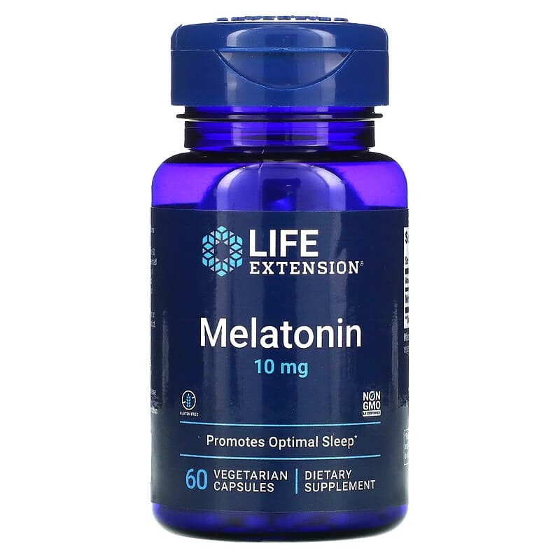 Life Extension Melatonin 10 mg 60 Vegetarian Capsules 737870331063