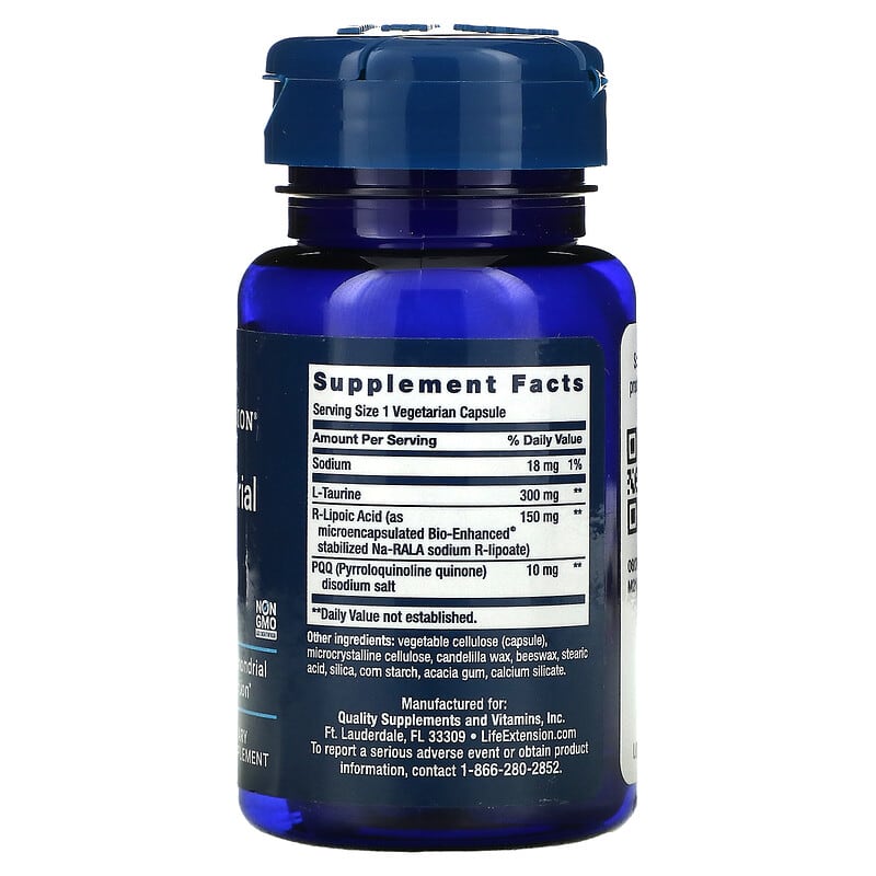 Life Extension, Mitochondrial Basics with PQQ, 30 Vegetable Capsules 737870186939