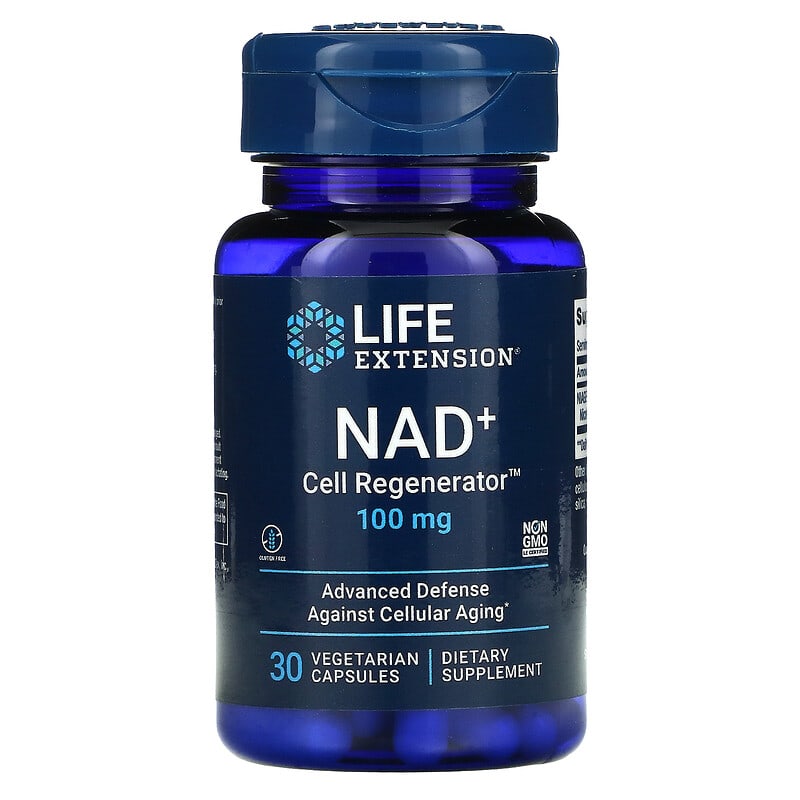Life Extension NAD+ Cell Regenerator NIAGEN Nicotinamide Riboside 100 mg 30 Vegetarian Capsules 737870190431