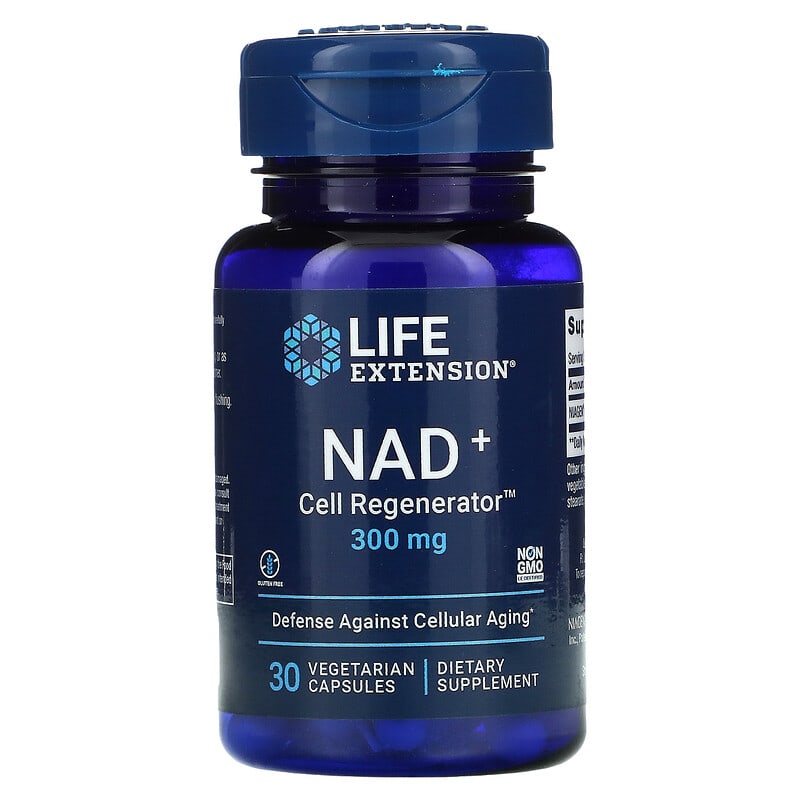 Life Extension NAD+ Cell Regenerator NIAGEN Nicotinamide Riboside 300 mg 30 Vegetarian Capsules 737870234432