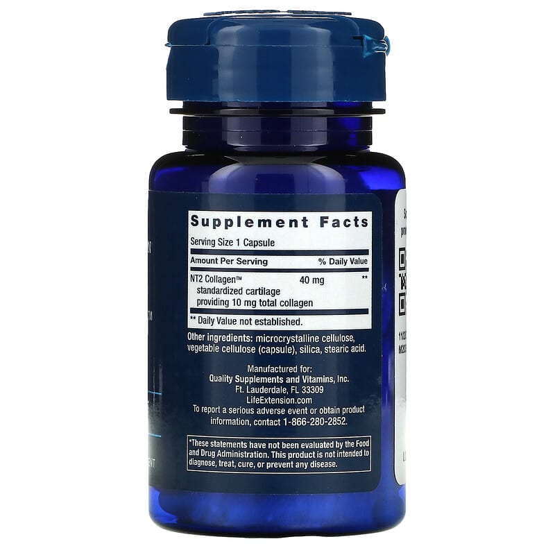 Life Extension, NT2 Collagen, 60 Small Capsules 737870223160